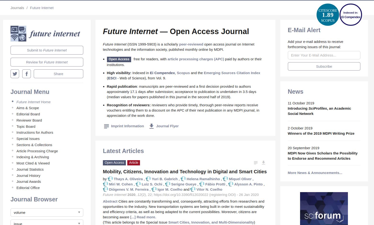 MDPI FirstPage